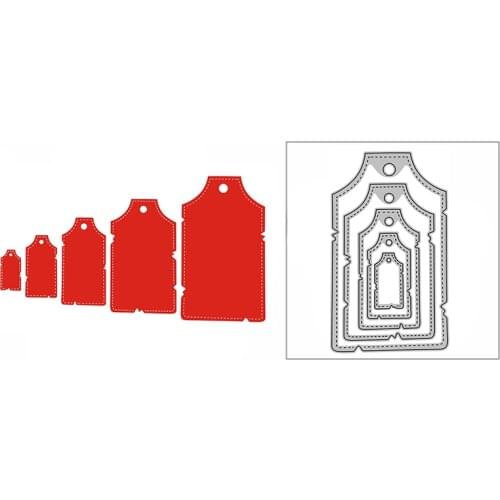 New Nested Tag Frame Craft Embossing Mold 2021 Metal Cutting Dies for DIY Decorative Scrapbooking Album Card Making No Stamps