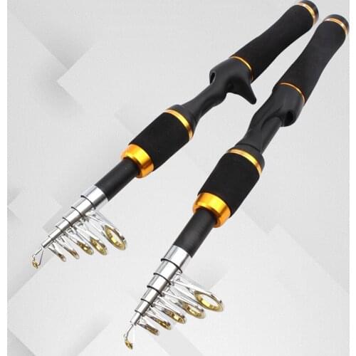 2020NEW MINI1.65M Ultra Short Mini Sea Fishing Rod Toss Rod Super Light Hard Carbon Fiber Telescopic Fishing Rod