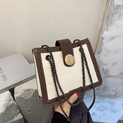 HAWSON Solid Color Plush Chain Crossbody Bags For Women 2020 New Winter Shoulder Messenger Bag Lady Handbags and Purses