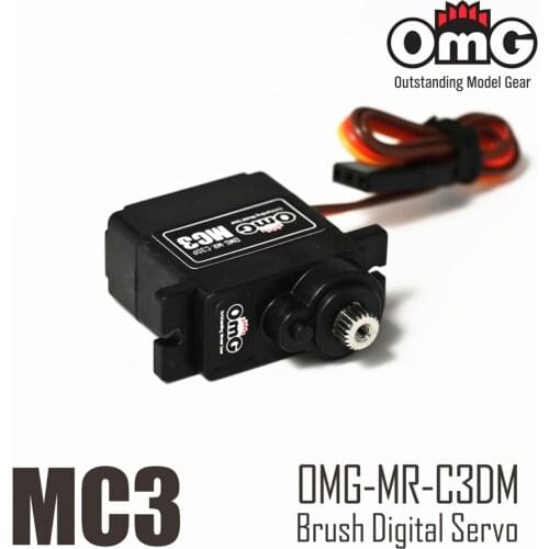 OMG MC3 2KG 3KG Metal Gear Brushed Digital Micro Servo For RC Helicopter Airplane