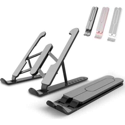 Portable Adjustable Laptop Stand Foldable Non-slip Bracket Computer accessories Notebook Holder Cooling Pad Riser Support