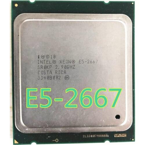 Intel Xeon Processor E5 2667 2.9GHz 6-cores 15M 8GT/s E5-2667 LGA2011 130W Server Processor