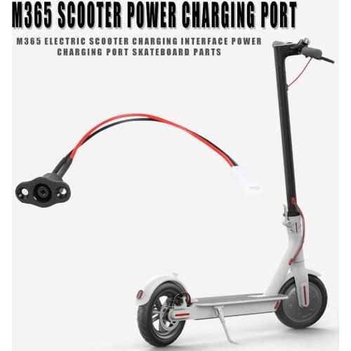 Durable Electric Scooter Charging Interface Wear-resistant Solid Color Not Easy to Fall Off Power Charging Port Skateboard Parts
