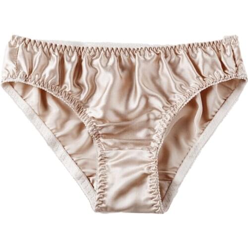 Sexy Real Silk Womens Underwear Seamless Panties Female Briefs Ladies Comfortable Lingerie for Girls Shorts 2021 Spring