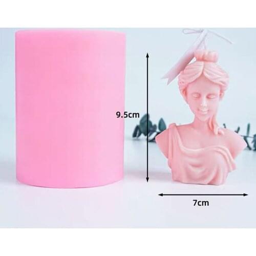 Vinas Silicone Mold Decoration Room, Three-Dimensional Candles, Plaster Portrait, Handmade Pottery, Decorative Ornaments SQ0326