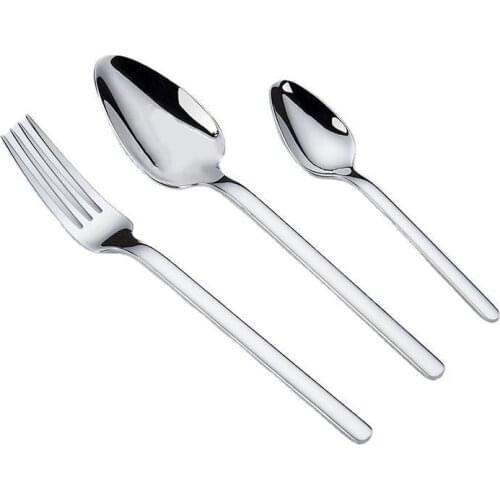 Thick Stainless Steel Knife and Fork Western Food Tableware Set Three-piece Coffee Spoon Gift Set European Cutlery Set
