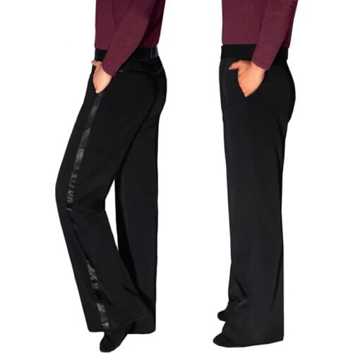 Comfort Men Dance Pant With Pocket Latin Dance Dress 2019 Rumba/ Samba/Chaca Standard Dance Costume Latin Dance Pant VDB710