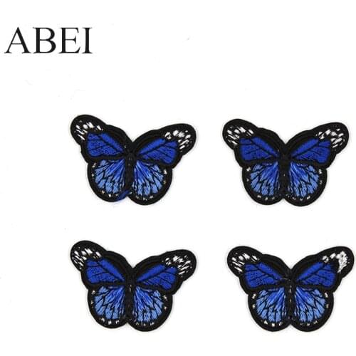 10pcs/lot Embroidered Butterfly Patches for Girl Dress Iron Women Clothes Appliques Diy Clothing Stickers Backpack Shoes Badge