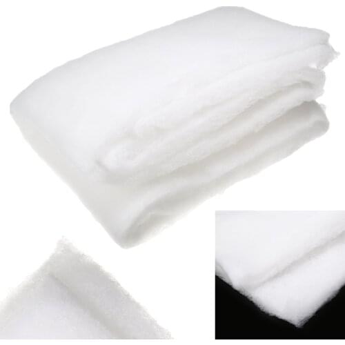 White Aquarium Fish Tank Biochemical Cotton Filter Pad Mat Media Sponge Fish Tank Fiber Bio Foam Filter 110cmx39cmx2cm