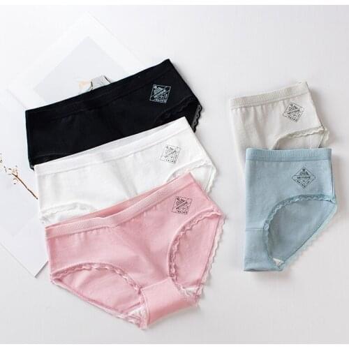 Womens Panties New Middle-Waisted Girl Briefs Cotton Womens Underwear Hip Lift Slimming Breathable Seamless Panties For Women