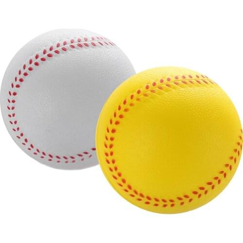 1pcs 6.3cm Relieve Stress Soft Sponge Baseball Indoor Outdoor Practice Training Base Ball Child PU BaseBall Softball Toys Squeez