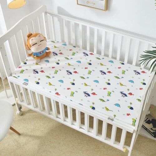 130*70cm Newborn Bedding Baby Cotton Sheets Bedspreads Crib Sheet Blanket Baby Childrens Cotton Double-layer Gauze Bedspreads