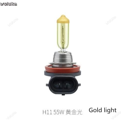 Car far and near light bulb 9005 9006 super white H11 gold light headlight H8 H9 front fog light CD50 Q04