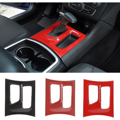 For Dodge Charger 2015-2021 ABS Center Control Gear Shift Box Panel Cover Decoration Trim Interior Car Accessories