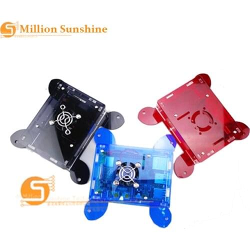 Raspberry Pi 4 Model B case Raspberry pie 4B shell behind the large display