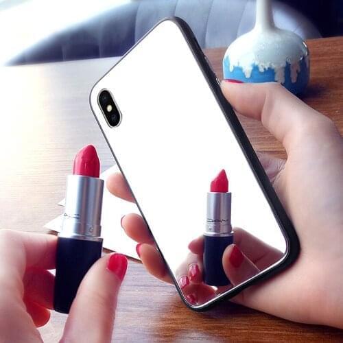 New Luxury HD Clear Mirror Glass Phone Case For Samsung Galaxy S8 S9 S10 Plus Lite Cover Coque S Note 8 9 10 Note10 Fundas Shell