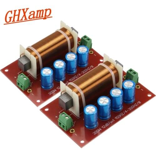 GHXAMP 200W Speaker Subwoofer Crossover Audio 1 WAY Filter Frequency Divider Bass For 10" inch Subwoofer Speaker 2PCS