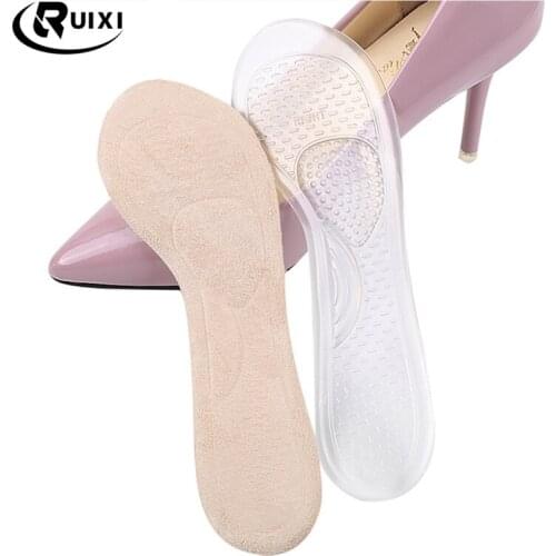 Gel Insoles High Heel Women Shoes Soft Transparent Arch Pad Single Insoles Sweat Seven Points Pad Foot Shoes Inserts Insoles