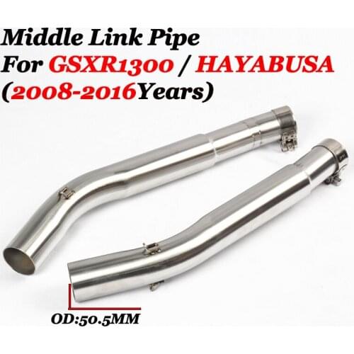 Slip On For SUZUKI GSXR1300 HAYABUSA GSX-R Motorcycle Exhaust Muffler Escape Modified Stainless Steel Connector Middle Link Pipe