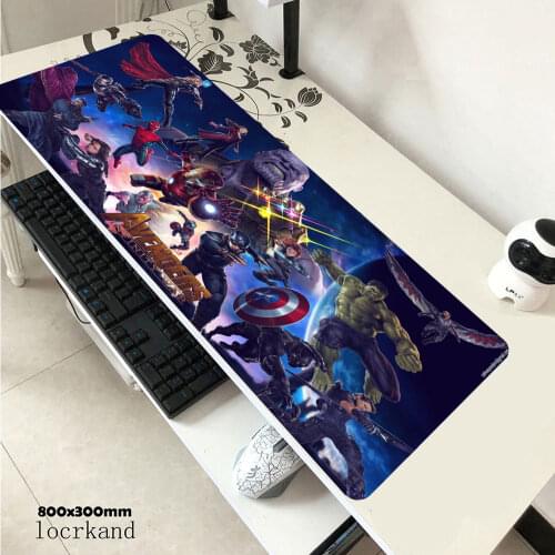 Gaming Mouse Mat Gamers Accessories Xxl Big Mouse Pad Gamer Mice Keyboards Computer Peripherals Office Mousepad Marvell Deskmat