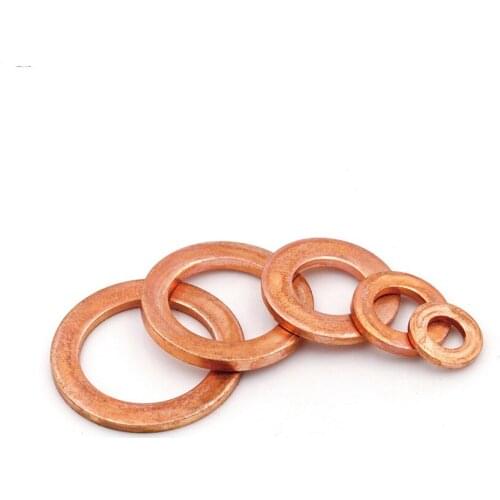 30Pcs M3 Inner diameter 5-12mm Outer diameter Brass Washer Copper gasket sheet ring watch gaskets flat pad