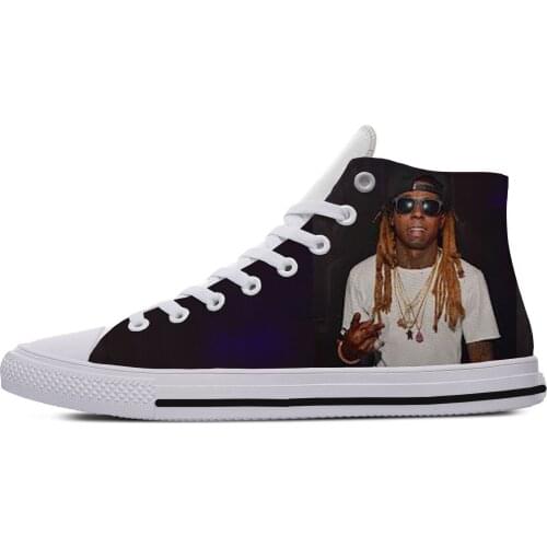 2019 Hot Cool Fashion Summer Handiness Casual Harajuku Shoes 3D Print For Man Woman Hip Hop Rap Music Rock Rapper Lil Wayne