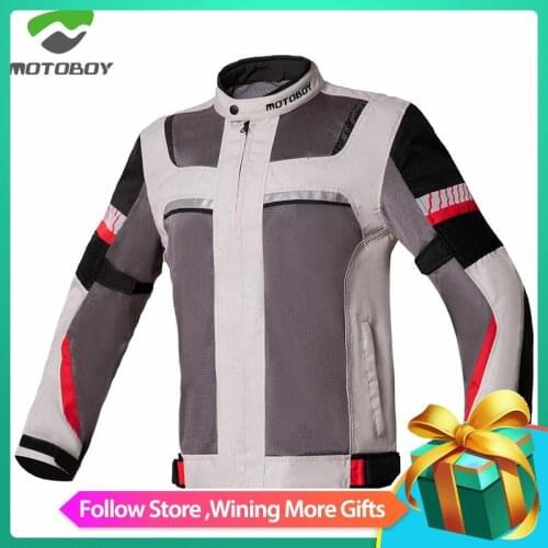 Motoboy 100% Polyester Summer Air Mesh Breathable Motorcycle Racing Bike Suit Gear Ventilation Protective Jacket Kawasaki Ninja