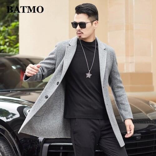 BATMO 2020 new arrival autumn&winter 70% wool jackets men,mens smart causal wool jackets 19B016