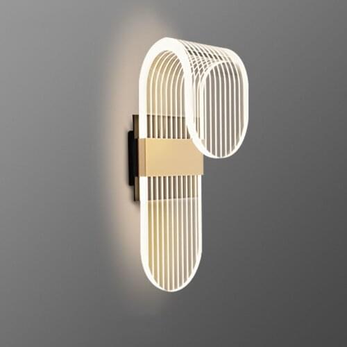 Nordic creative bedroom bedside wall lamp modern living room light luxury decoration background wall lamp corridor aisle lamp