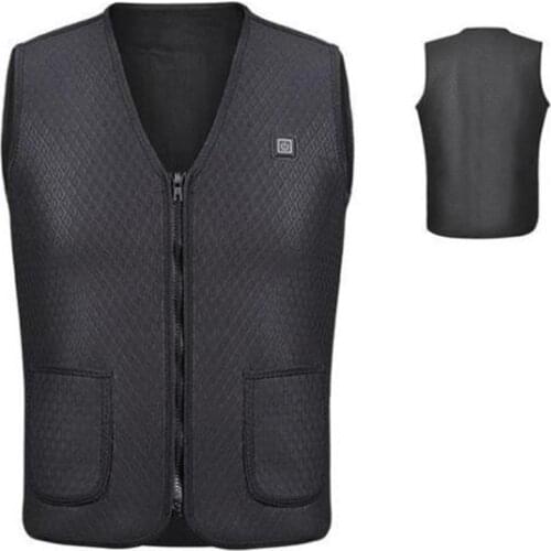 New USB Heated Outdoor Vest Riding Skiing Fishing Charging Warm Electric Clothes Drop Shipping