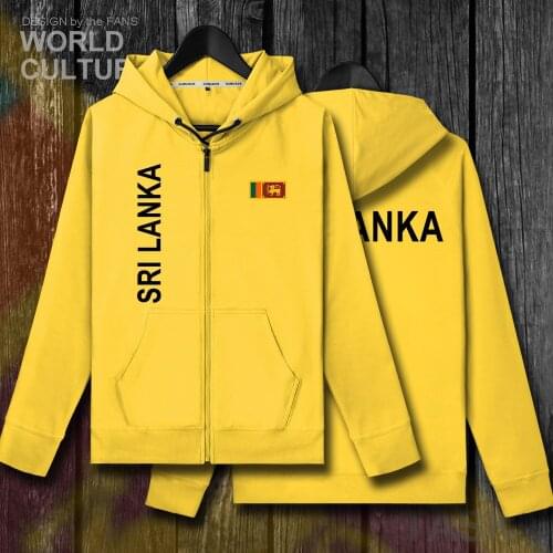Sri Lanka Lankan LKA Ceylon mens fleeces hoodies zipper winter sweatshirt men jackets and coat tracksuit casual nation clothes