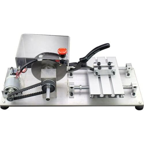 SJ-J02 Double Saw Blade Cutting Machine 12V-24V Hidden Grinding And Polishing Buddha Beads Diamond Bodhi Lathe Machine