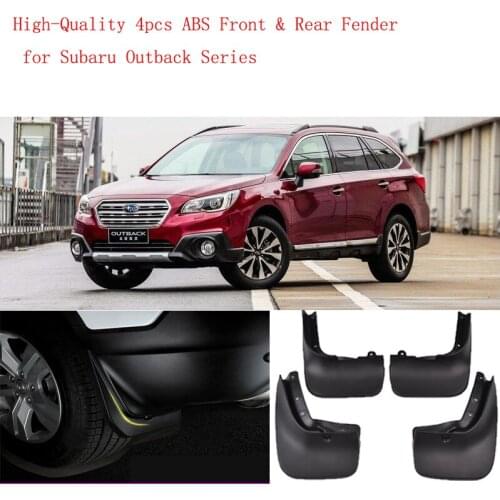 High-Quality 4pcs ABS Front & Rear Fender for Subaru Outback Series Car Mud Flaps Splash Guard Mudguard Mudflaps Accessories