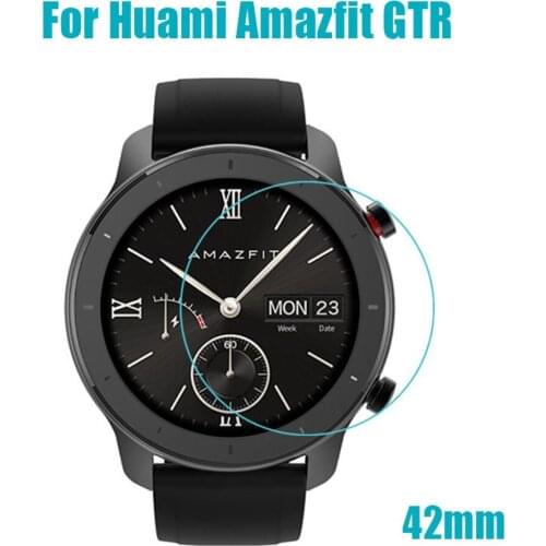 Tempered glass screen protector transparent film for Xiaomi Huami Amazfit GTR 47MM 42MM smart watch wristband accessory 2 pieces