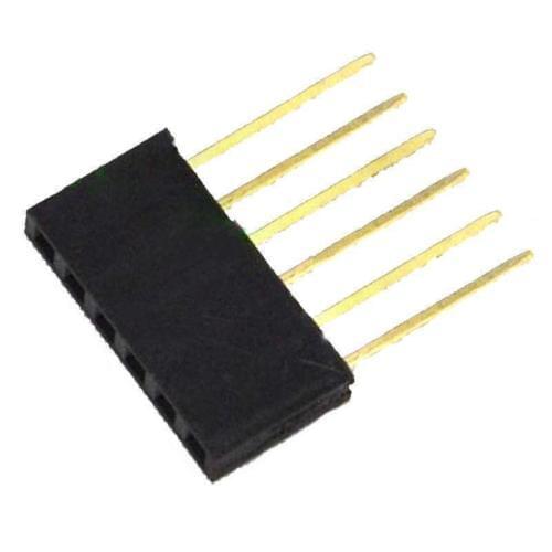 10PCS 6Pin 2.54 mm Stackable 11mm Long Legs Female Header Shield