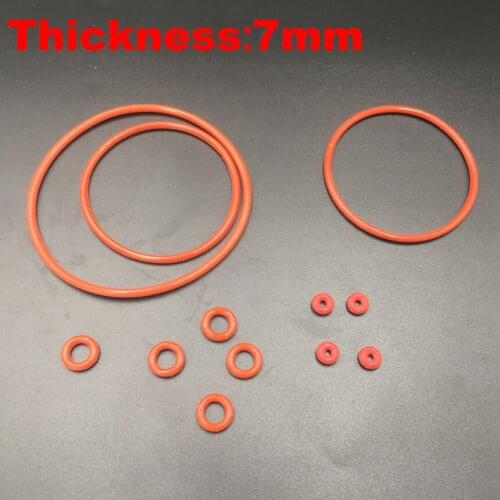 2pcs 315x7 315*7 325x7 325*7 330x7 330*7 335x7 335*7 (ID*Thickness) Food Grade Red Silicone Rubber Oil Seal O Ring O-Ring Gasket