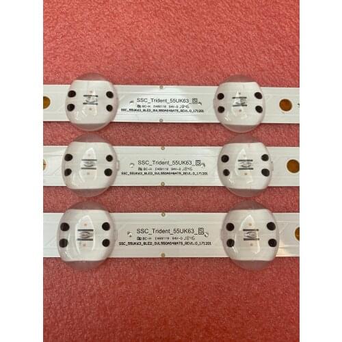 30pcs/lot LED Backlight Strip for LG 55UK6360PSF 55UK6360 55UK6300 55UK6200 55UK6470 55UK6400 SSC_TRIDENT_55UK63_S SVL550AS48AT5