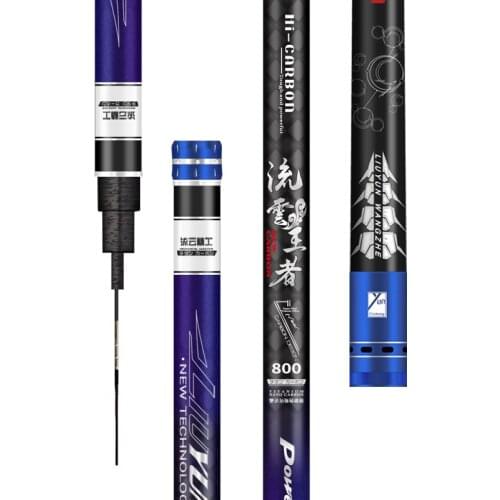 8M-16M Stream Olta Super Light Hard Taiwan Wedkarstwo Olta Spinning Canne Carbon Fiber Power Hand Pole Telescopic Fishing Sticks