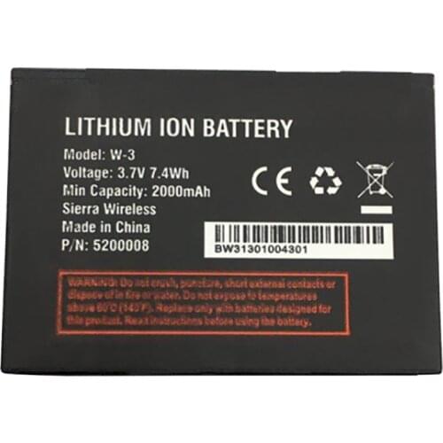 For Netgear Sierra 760S 762S 763S 785S Battery Wireless Router Aircard W-3 W3 2000mAh 3.7V Li-Ion Lithium Rechargeable Batterie