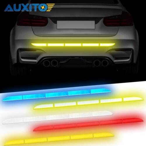 Car Sticker For VW Passat B6 B7 Tiguan 2016 2018 2019 Accessories Reflective Tape Stickers Exterior Warning Strip Reflect Tape