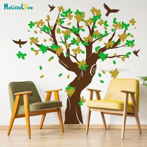 Large Tree Art Vinyl Mural For Nursery Kids Room Living Bedroom Giant Removable Wall Sticker Decor BB350