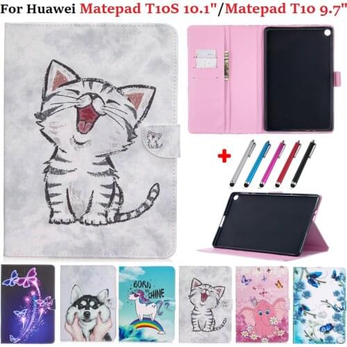 Tablet Case For Huawei Matepad T10 S Case For Huawei Matepad T10 Cover 9.7 '' TPU Painted Funda For mate pad T 10 T 10s Tablet