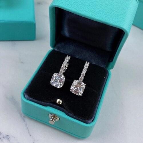 Designer Fashion 925 Sterling Silver Jewelry 3A Cubic Zirconia Party Earring