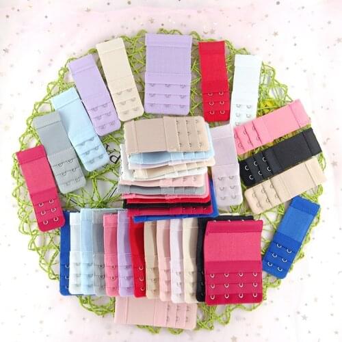 Womens Bra Elastic Stretch Extender Bra Underwear Stainless Steel Extension Hook Narrow 3 Rows 2/3/4/5 Button