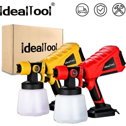 Electric Spray Gun 1000ml HVLP Household Paint Sprayer Flow Control Airbrush Easy Spraying For Gardening Painting Home