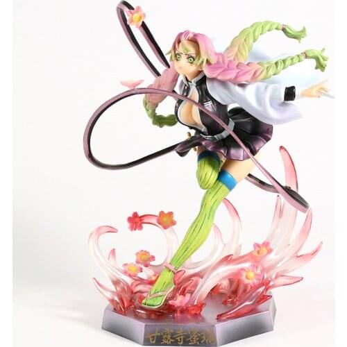 Demon Slayer Kanroji Mitsuri GK Statue Figure PVC Collection Model Toy Doll Brinquedos