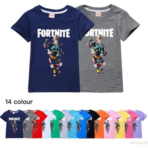 Fortnites Cartoon Baby Boy Clothes Fashion Cotton Girls Tops Christmas Shirts Unisex Style T Shirt New
