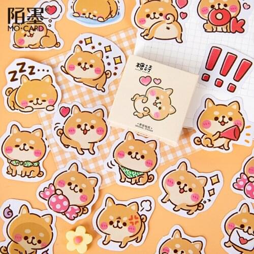 30 box/lot Shiba Inus World Decorative Stationery Stickers set cute dog Scrapbooking DIY Diary Album Stick Lable