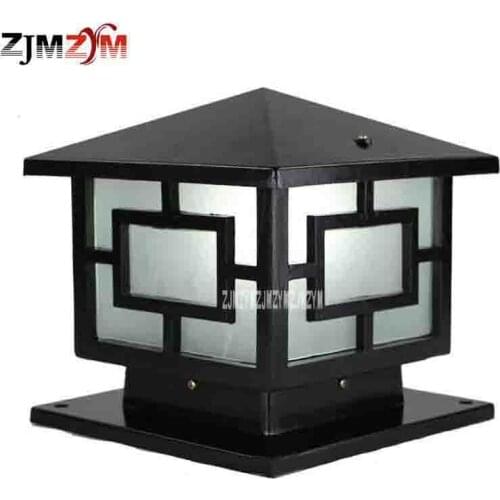 2PCS FLWQD-0527 25CM Wall Lamp Post European Square Lamps LED Outdoor Courtyard Gate Lights Villa Garden Waterproof Post Light