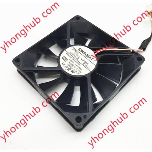 NMB-MAT 3106KL-04W-B39 C50 DC 12V 0.16A 3-wire 80X80X15mm Server Cooling Fan